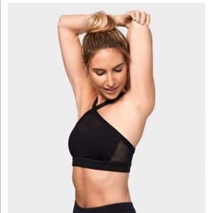 Manduka Halter Black Mesa Bra